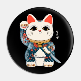 Lucky Cat Yakuza Pin