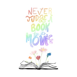 Never judge a book by its movie - purple T-Shirt