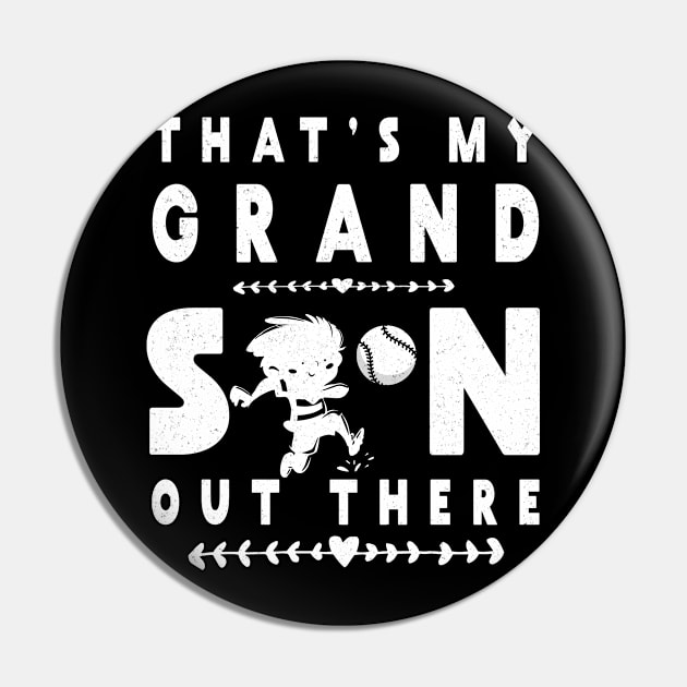 Baseball Gift T-Shirt for Grandma Grandpa Baseball GrandSon Tee Pin by kaza191