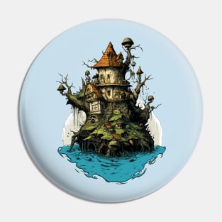 Enigmatic Quarters - Goblincore Charm Pin