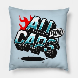 ALL CAPS MF DOOM Pillow