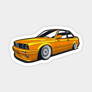 Orange E30 Classic Coupe Magnet