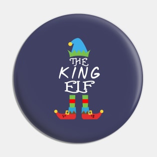 The King Elf Matching Family Group Christmas Party SANTA Pin