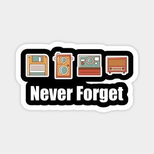 Funny Never Forget Floppy Disk Camera & Radio Magnet