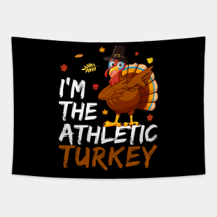 I'm The Athletic Turkey- Thanksgiving Tapestry