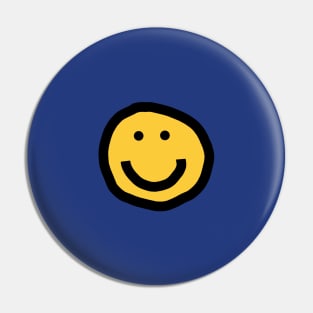 Small Face with Smile Pin