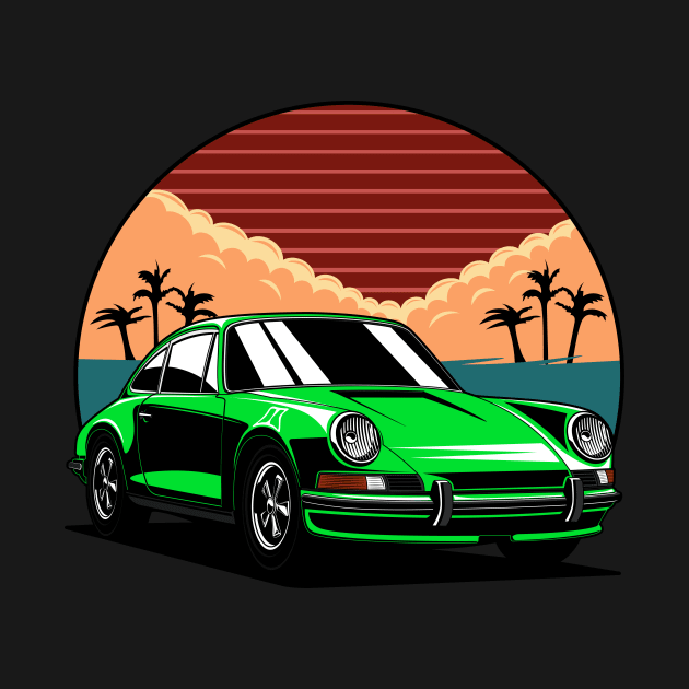 green 912 vintage car by dipurnomo