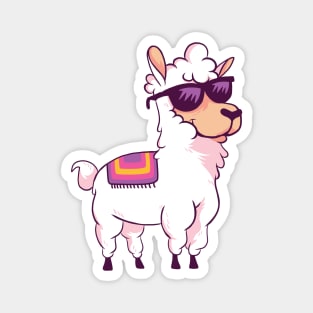 Cool Llama with Sunglasses Magnet