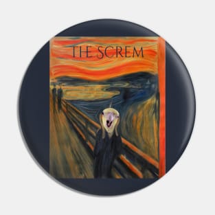 The Screm - cockatiel Munch Pin