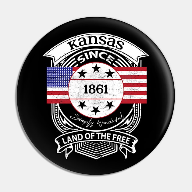 Kansas Pin by artsytee