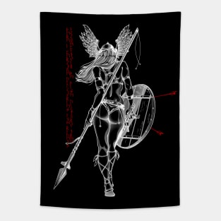 Valkyrie of Ravens (Negative) Tapestry