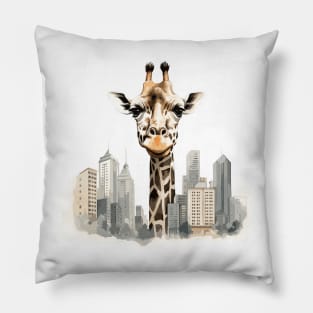 Giraffe Animal Beauty Nature Wildlife Discovery Pillow