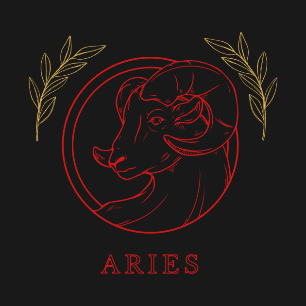 Aries Zodiac Sign by Pacific Opal