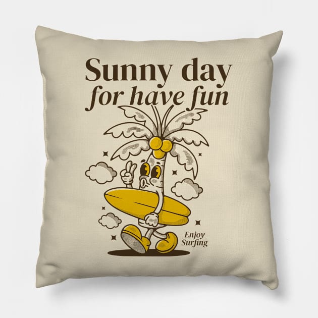 Sunny day for have fun Pillow by adipra std