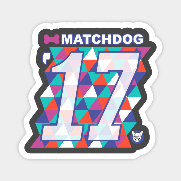 MatchDog SuperBowl Design Magnet by matchdogrescue