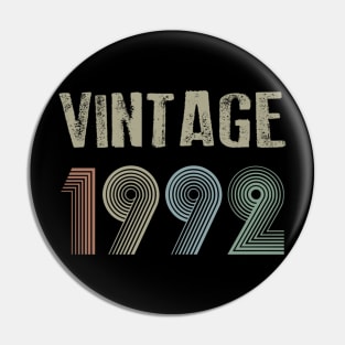 Vintage 1992 28th Birthday Gift Men Women Pin