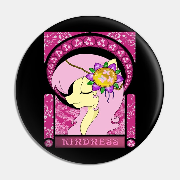 Kindness- Fluttershy Pin by BlackTaintedHeart