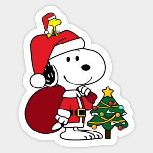 Snoopy Christmas Stickers Teepublic Uk