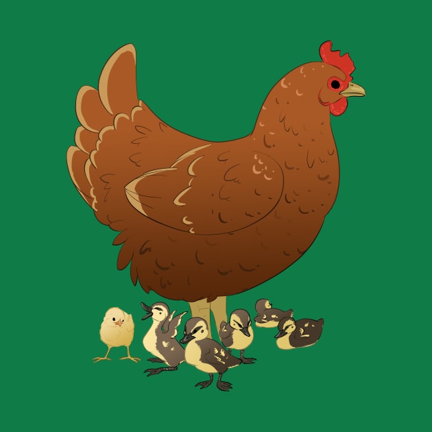 Chicken Family by Khalico