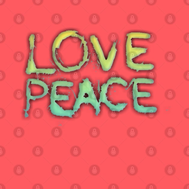 T SHIRT LOVE PEACE by DizadTshirt