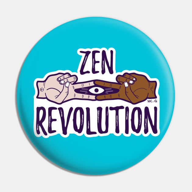 Zen Revolution Pin by The Soul Creative