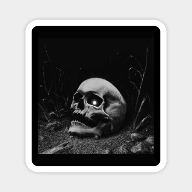 skull alive Magnet by JESH