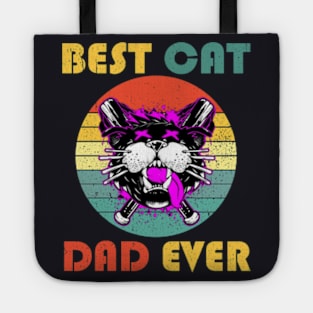 Best Cat Dad Ever Sunset Tote