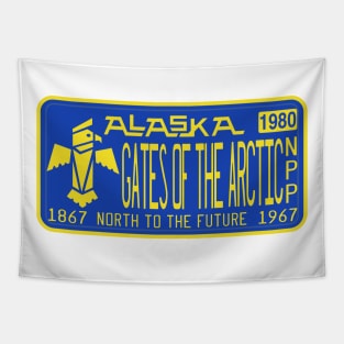 Gates of the Arctic National Park & Preserve license plate Tapestry