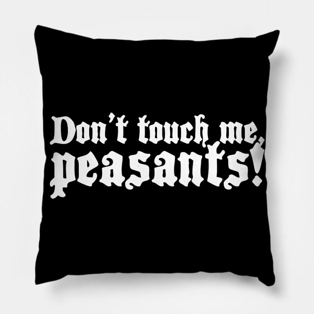 Peasants | Funny Renaissance Festival Costume Pillow by Wizardmode