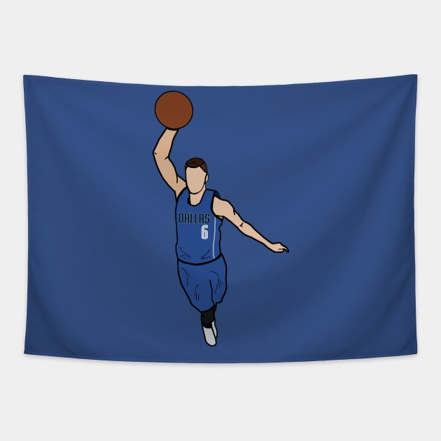 Kristaps Porzingis - Dallas Mavericks Tapestry by xavierjfong