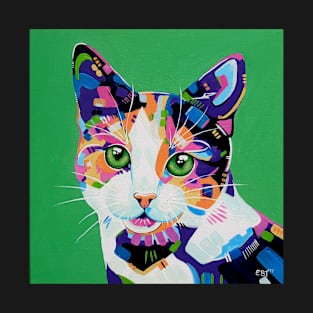 Oreo - Calico Cat Painting T-Shirt