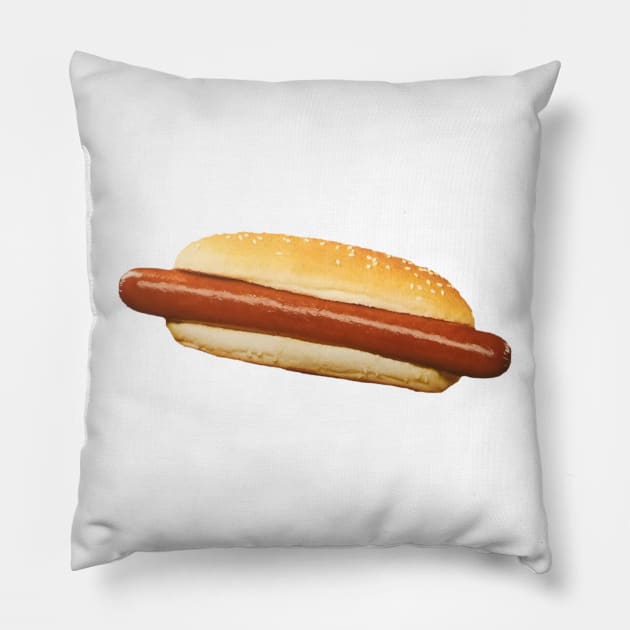 hot dog Pillow by MacSquiddles