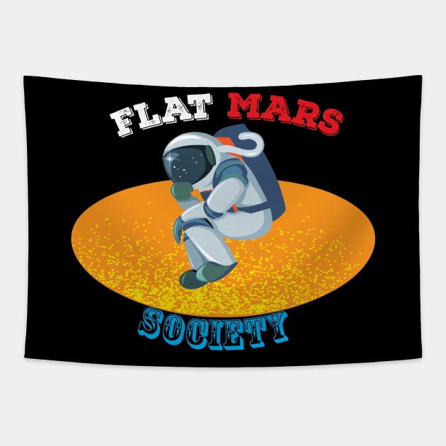 Flat mars society Tapestry by SurpriseART