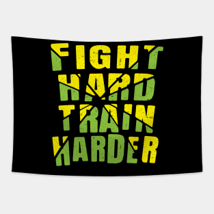 fight hard than harder Tapestry