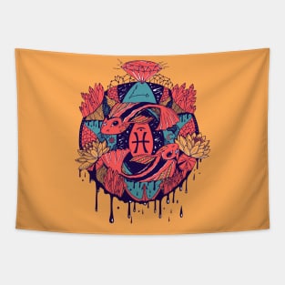 Retro Triad Mystic Pisces Motion Tapestry