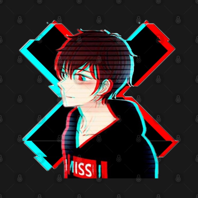 Glitch Anime Boy by valival