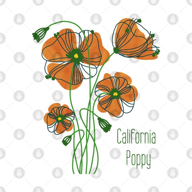 California Poppy by Slightly Unhinged