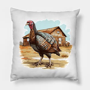 Farm Turkey Pillow