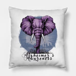 alzheimers warrior unbreakable Pillow