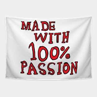 made with 100% passion Tapestry