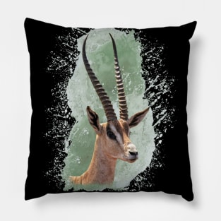 Grant-Gazelle a Antelope in Kenya / Africa Pillow