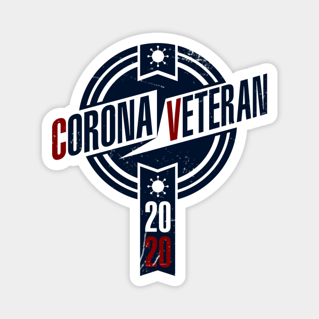 Corona Veteran 2020 Logo Vintage Magnet by GreekGeek