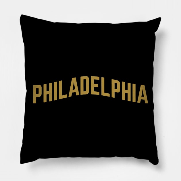 Philadelphia City Typography Pillow by calebfaires