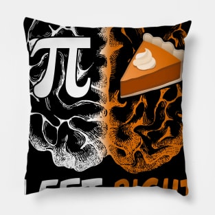 Left vs Right Brain Pie Pi Day Pillow