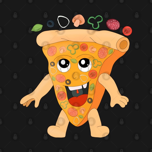 Happy Pizza Slice by DiegoCarvalho