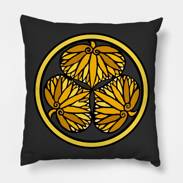 Tokugawa Shogun Crest Pillow by AntiqueImages