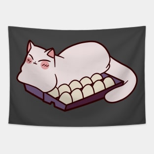 Egg Carton Cat Tapestry