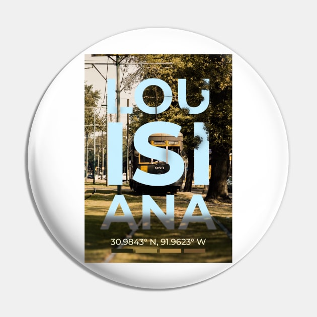 Louisiana Travel Poster Pin by mardavemardave