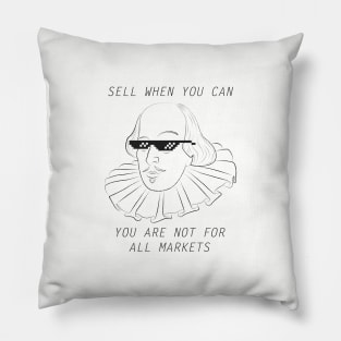 Shakespeare - DEALTH With It (Quote 01) Pillow