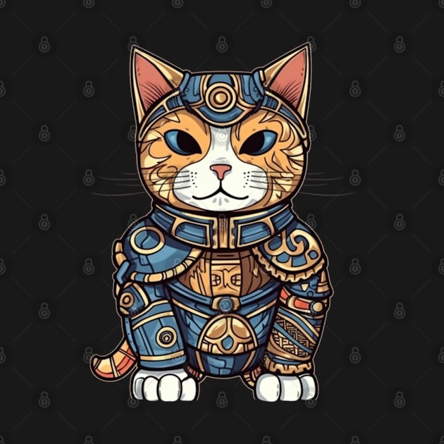 Cute Miaw Cat in Armor by SzlagRPG